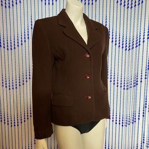 🌟LAST CHANCE 🌟 Brown Wool Blazer Jacket
